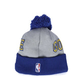 Blue New Era Golden State Warriors Bobble Knit Hat