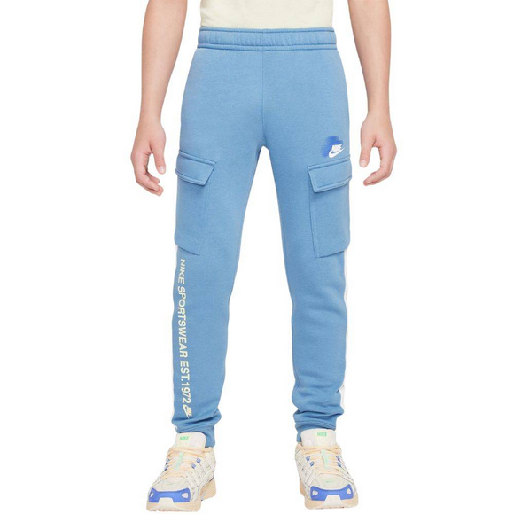 Nike Graphic Logo Kids' Track Pants Blue