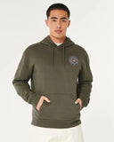 Men's Green Relaxed Portland Motorcycle Club Graphic Hoodie