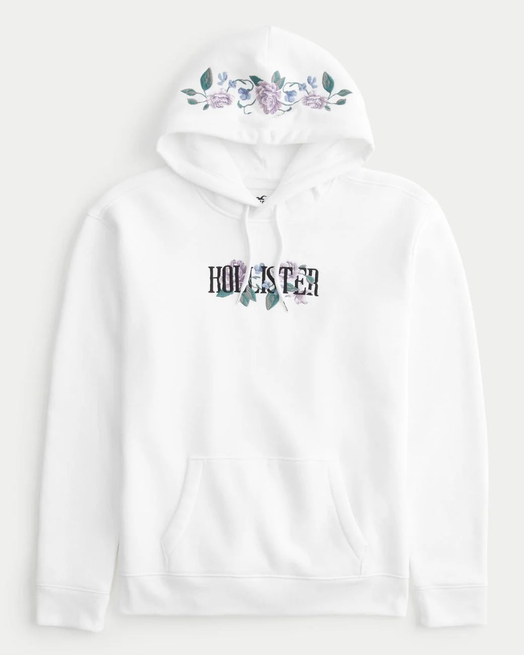 Hollister Floral Logo Graphic Hoodie in White for Men – LondonShop Maroc