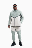 Nike Tech Men's Fleece TRACKSUIT - Dusty Sage/Light Orewood Brown/Plum Eclipse