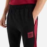 Umbro Mens Black / Tibetan Red - Adult Terrace Jogger