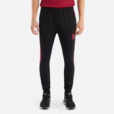 Umbro Mens Black / Tibetan Red - Adult Terrace Jogger