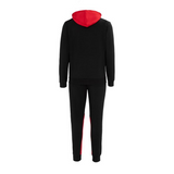 Lonsdale Mens Tracksuit BLACK/RED