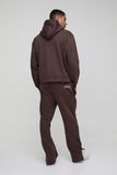 Oversized Homme Zip Hooded Split Hem Tracksuit