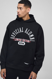 330gsm Oversized Official Hooded Short Tracksuit