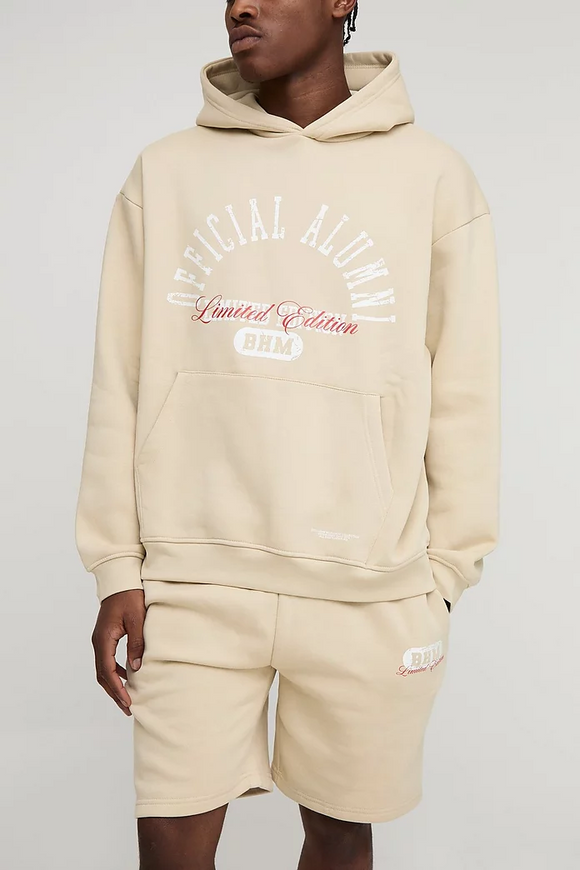 Oversized Official Hooded Short Tracksuit