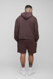 Men's Oversized Boxy Cropped Hooded Tracksuit