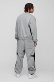 Oversized Boxy Colour Block Homme Embroidered Sweatshirt tracksuit