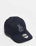LA Dodgers MLB Team Outline Navy 9FORTY Adjustable Cap