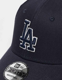 LA Dodgers MLB Team Outline Navy 9FORTY Adjustable Cap