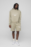 boohooMAN Oversized Boxy Man Hooded Short Tracksuit