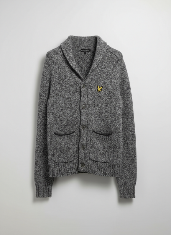 Men's Lyle Scott Shawl Cardigan Button Sweater