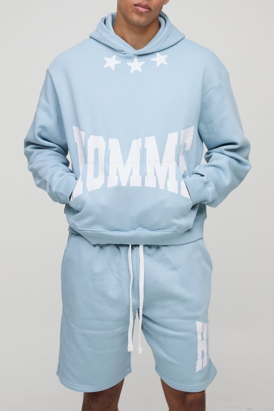 Oversized tracksuit with shorts