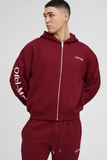 Oversized Boxy Ofcl Man Zip Hooded Tracksuit