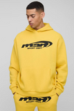 Oversized Man Hooded Tracksuit