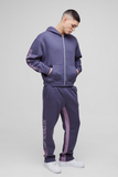 BOOHOOMAN Oversized Boxy Printed Gusset Tracksuit