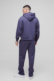 BOOHOOMAN Oversized Boxy Printed Gusset Tracksuit