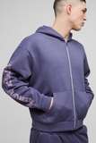 BOOHOOMAN Oversized Boxy Printed Gusset Tracksuit
