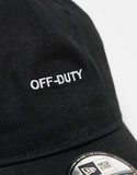New Era 9twenty slogan detail cap in black