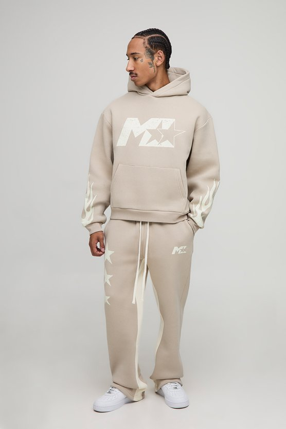 Oversized Boxy M Star Hooded Gusset Tracksuit