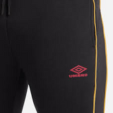 Umbro Mens Black / Red Dahlia / Antique Gold - Adult Panelled Tracksuit