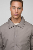 Tall Padded Collared Coach Jacket