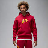 Jordan Men's Flight MVP Cardinal Red Fleece Pullover Hoodie