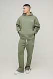 Oversized Script Hooded Split Hem Tracksuit