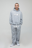 Oversized Boxy Man Star Hooded Split Hem Tracksuit