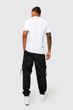 BOOHOOMAN CARGO Black Jogging - MAN