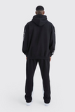 BOOHOOMAN Oversized tracksuit with graffiti print