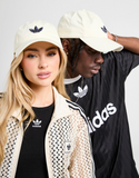 White adidas Originals Classic Trefoil Cap