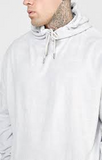 SikSilk Men's Gray Toweling Oversized Hoodie