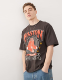 47 Brand Boston Red Sox graphic print t-shirt in charcoal