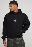 boohooMAN Oversized Boxy Car Graphic Hoodie