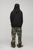 boohooMAN Black Oversized Rhinestone Mouth Foil Print Graphic Hoodie