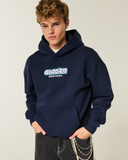 Men's Boxy Glacier Montana Graphic Hoodie