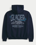 Men's Boxy Glacier Montana Graphic Hoodie
