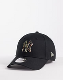 New Era NY Yankees 9forty cap with camo print logo in black