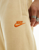 Nike Club fleece joggers in tan