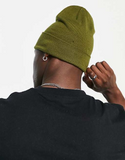 Lyle & Scott beanie hat in khaki