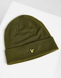 Lyle & Scott beanie hat in khaki
