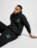 Black adidas Originals Airbrush Open Hem tracksuit