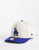 New Era LA Dodgers 9forty M crown cap in cream/blue