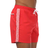 Umbro Mens Tape Swim Shorts in Red