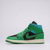Air Jordan 1 Mid Green/Black/Blue