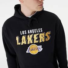 LA Lakers NBA Floral Graphic Black Pullover Hoodie