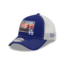 MLB Multi Patch LA Dodgers 9FORTY A-Frame Trucker Cap | New Era Cap UK