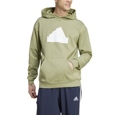 Adidas Men's Future Icons Badge of Sport Hoodie Green